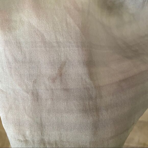 Theory watercolor silk ruffle zipper tunic M - Picture 8 of 8